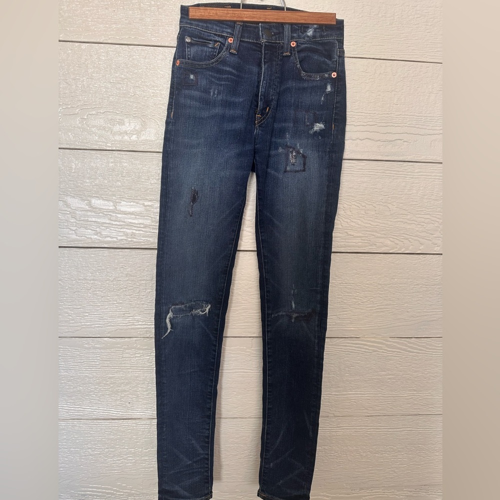 Denim & Supply Ralph Lauren High Rise Jeans - Dark Blue